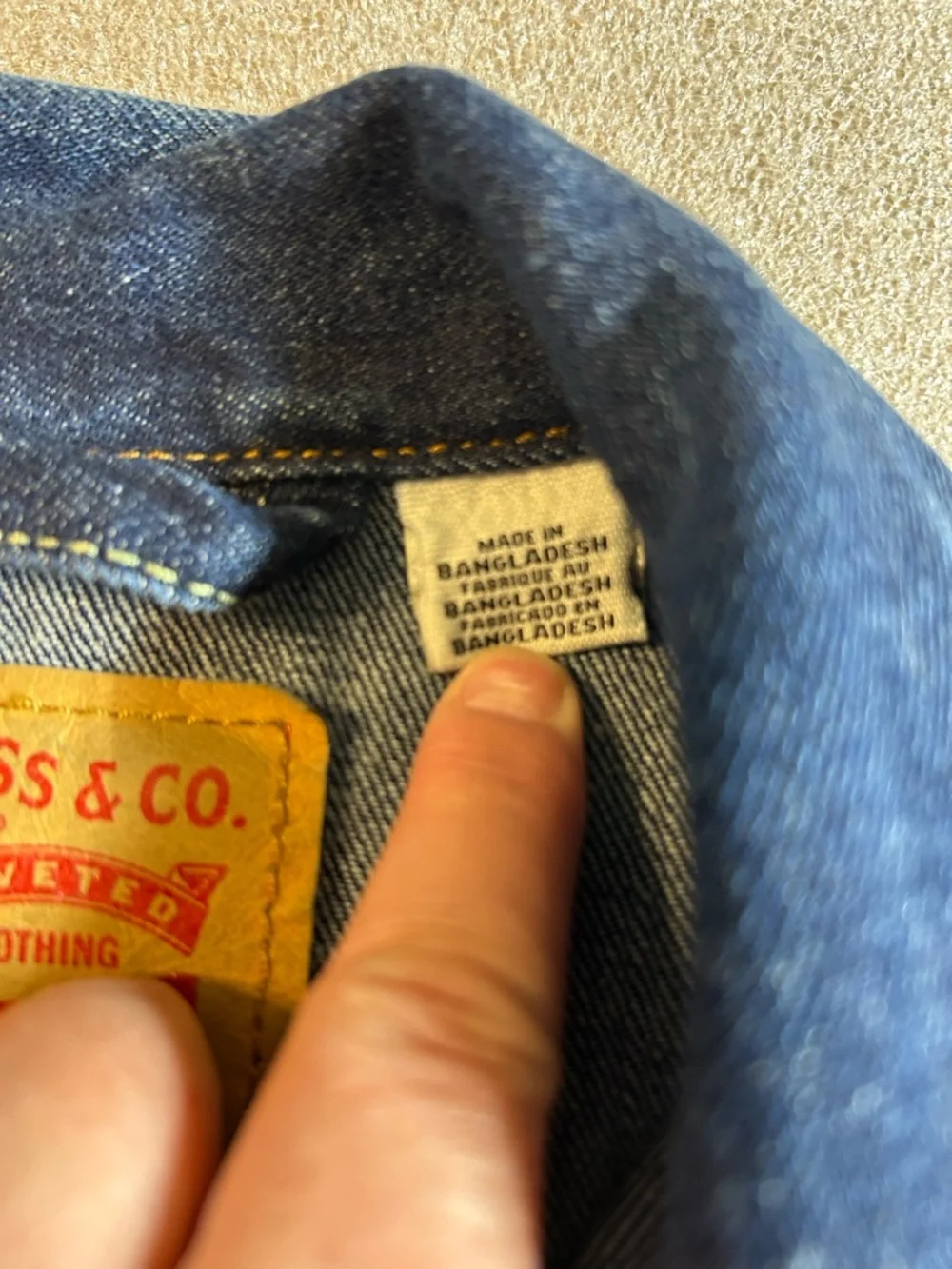 Levi's Indigo Blue Denim Original Jean Jacket - Picture 3 of 12